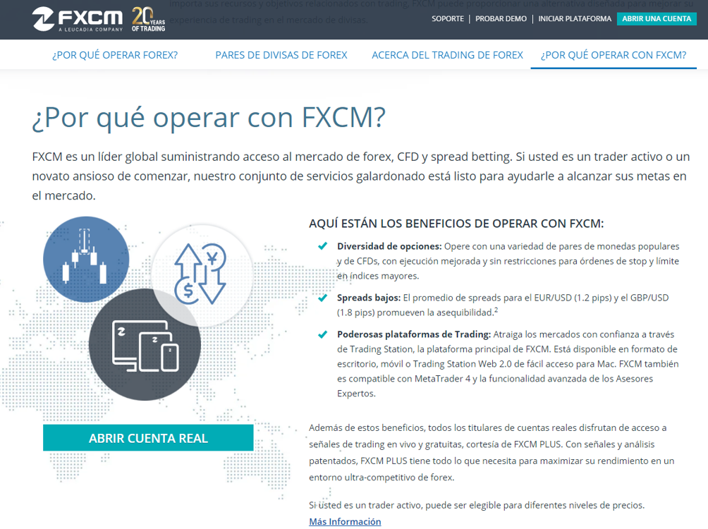 Por qué operar con FXCM Por qué operar con FXCM